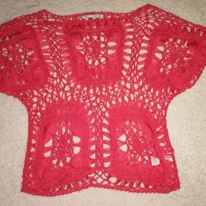 Maurice's crocheted top size small